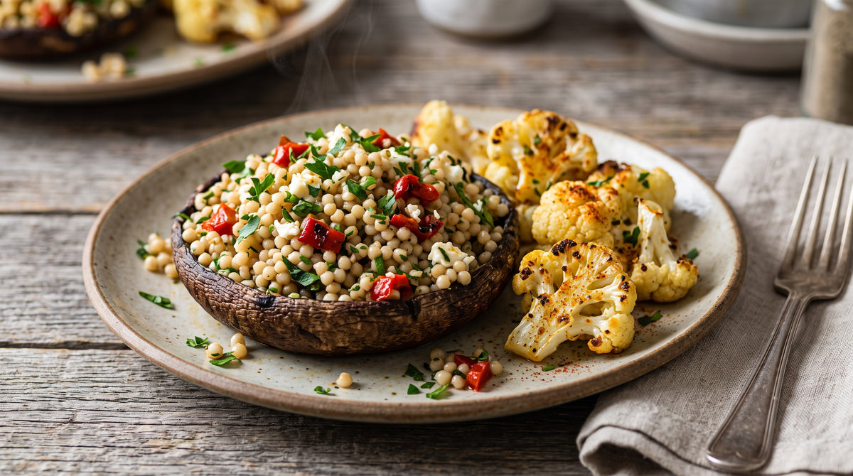 Ein vegetarisches Hauptgericht mit Würze, Textur und Charakter.