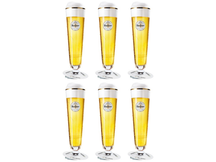 Warsteiner Biergläser mit Fuß 300 ml - 6 Stück
