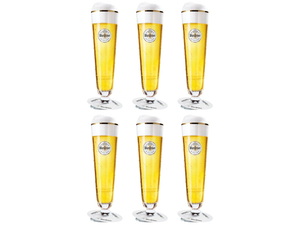 Warsteiner Biergläser mit Fuß 300 ml - 6 Stück