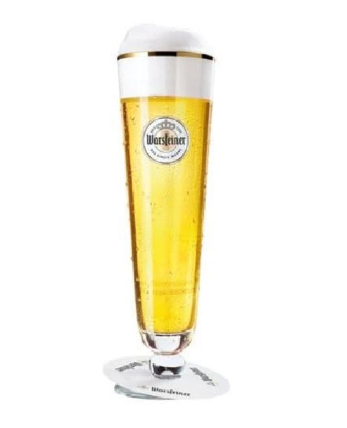Warsteiner Biergläser mit Fuß 200 ml - 6 Stück