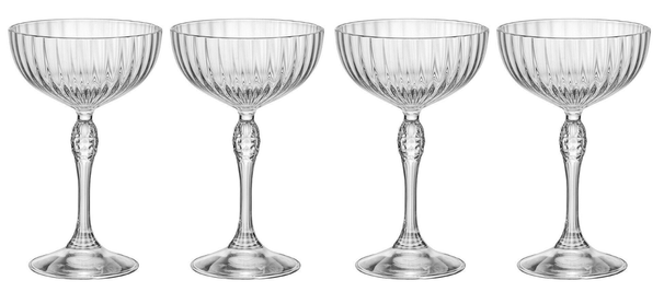 Bormioli Rocco Cocktailgläser America 20's 220 ml - 4 Stücke