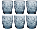 Bormioli Rocco Wassergläser Diamond Blau 300 ml - 6 Stücke