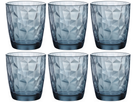 Bormioli Rocco Wassergläser Diamond Blau 300 ml - 6 Stücke