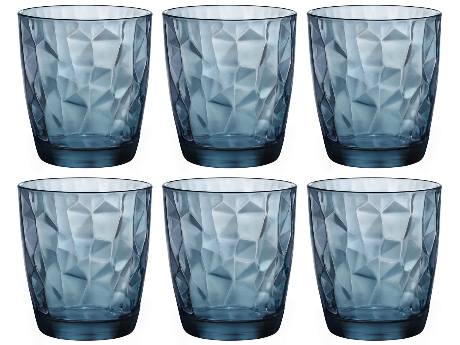 Bormioli Rocco Wassergläser Diamond Blau 390 ml