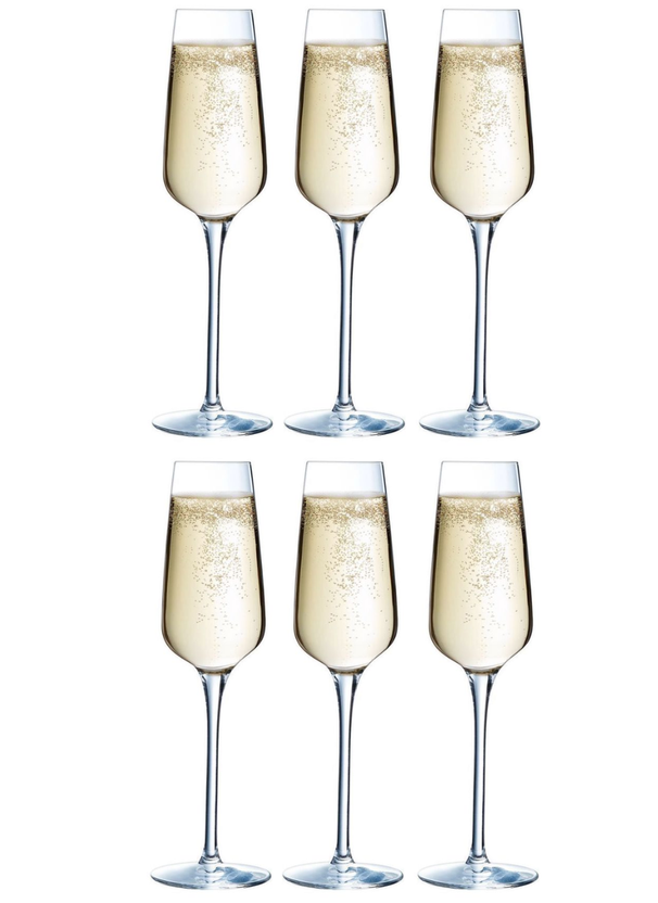 Chef & Sommelier Champagnergläser Sublym Flute 210 ml - 6 Stücke