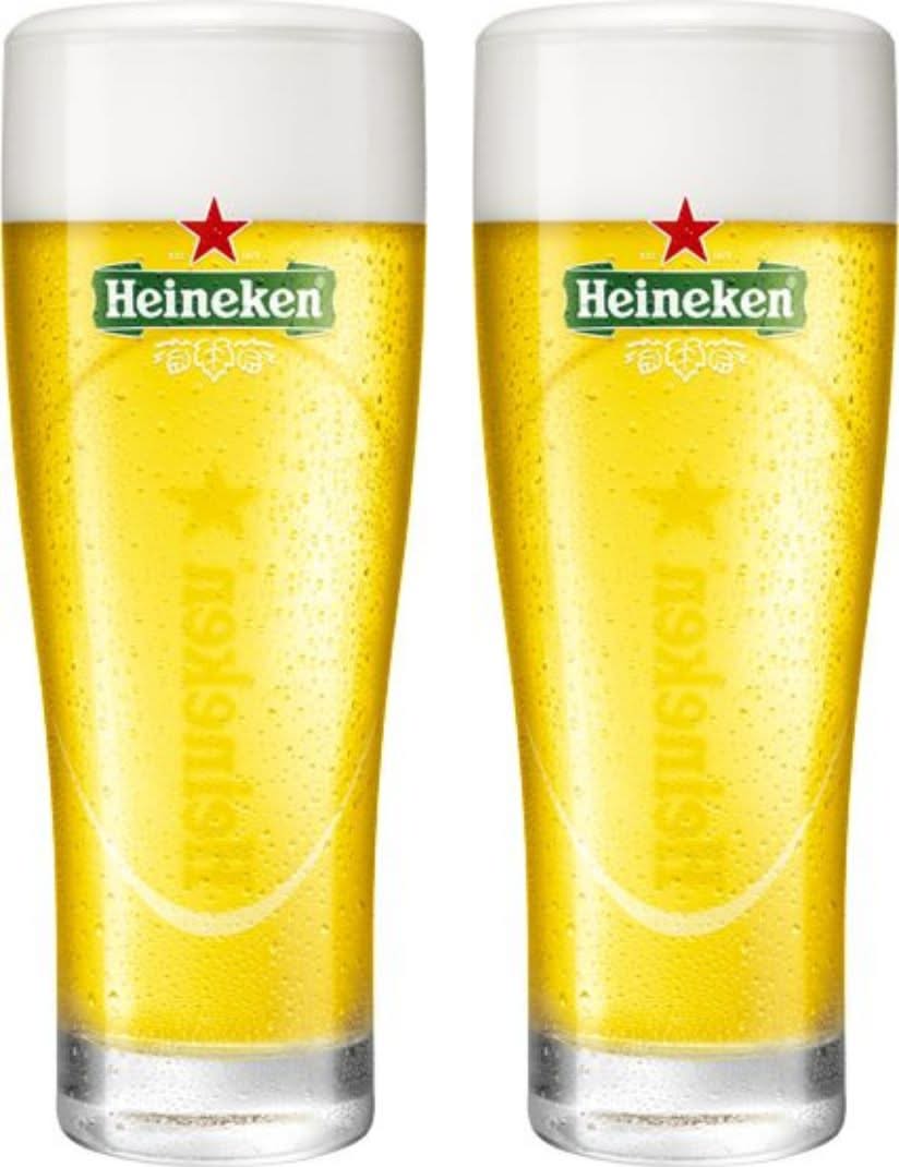 Heineken Ellipse Biergläser – 250 ml – 2er-Pack