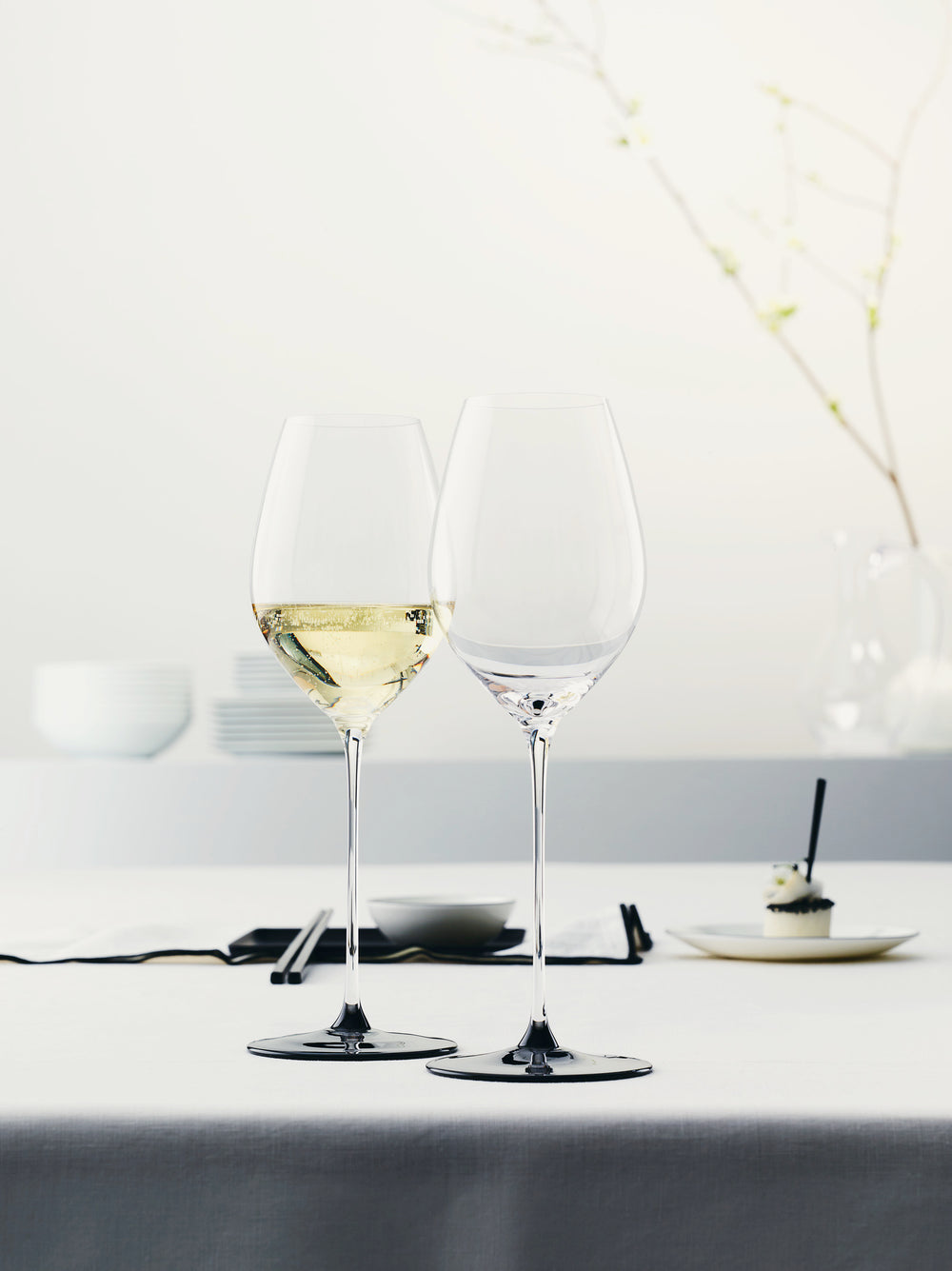 Riedel Weißweinglas Fatto A Mano Black Tie - Sauvignon Blanc / Champagner - 464 ml