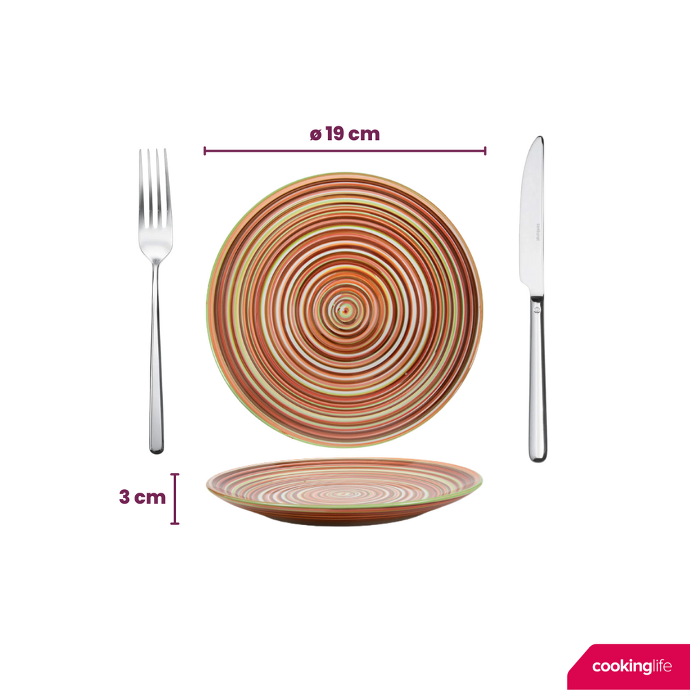 Cookinglife Geschirrset - Rhythm & Lines - 18-teilig / 6 Personen