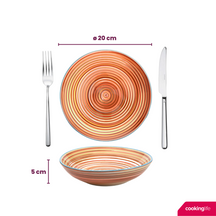 Cookinglife Geschirrset - Rhythm & Lines - 18-teilig / 6 Personen
