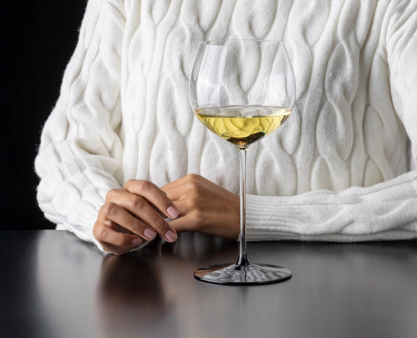 Riedel Weißweinglas Fatto A Mano Black Tie - Chardonnay - 660 ml