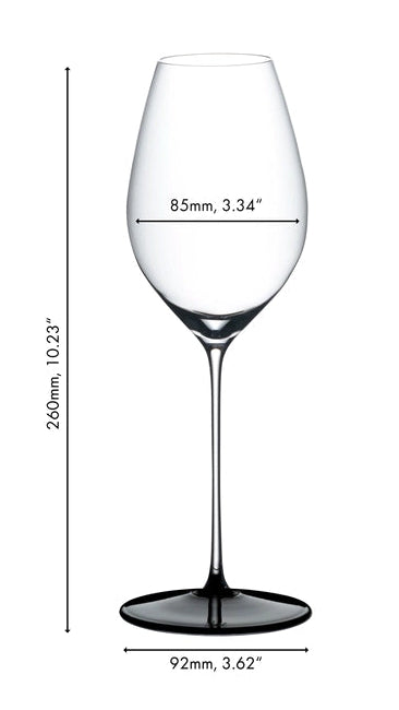 Riedel Weißweinglas Fatto A Mano Black Tie - Sauvignon Blanc / Champagner - 464 ml