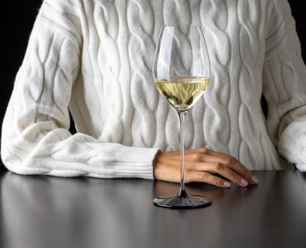 Riedel Weißweinglas Fatto A Mano Black Tie - Sauvignon Blanc / Champagner - 464 ml