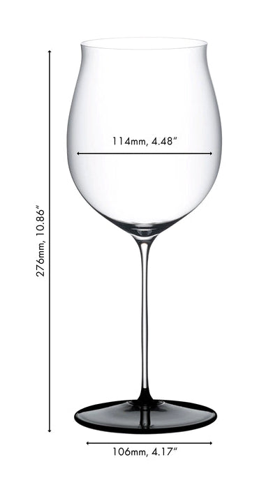 Riedel Rotweinglas Fatto A Mano Black Tie - Burgundy Grand Cru - 1022 ml