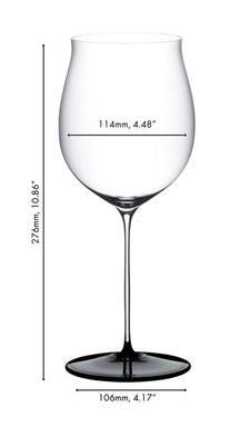 Riedel Rotweinglas Fatto A Mano Black Tie - Burgundy Grand Cru - 1022 ml