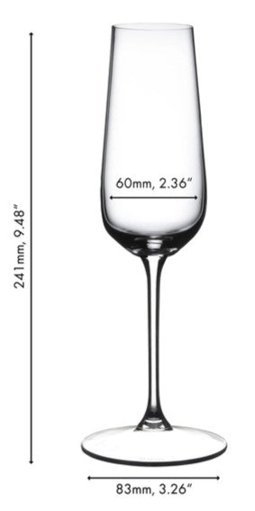 Riedel Champagnergläser Grape@Riedel - Champagner-Flöten - 250 ml - 2 Stück