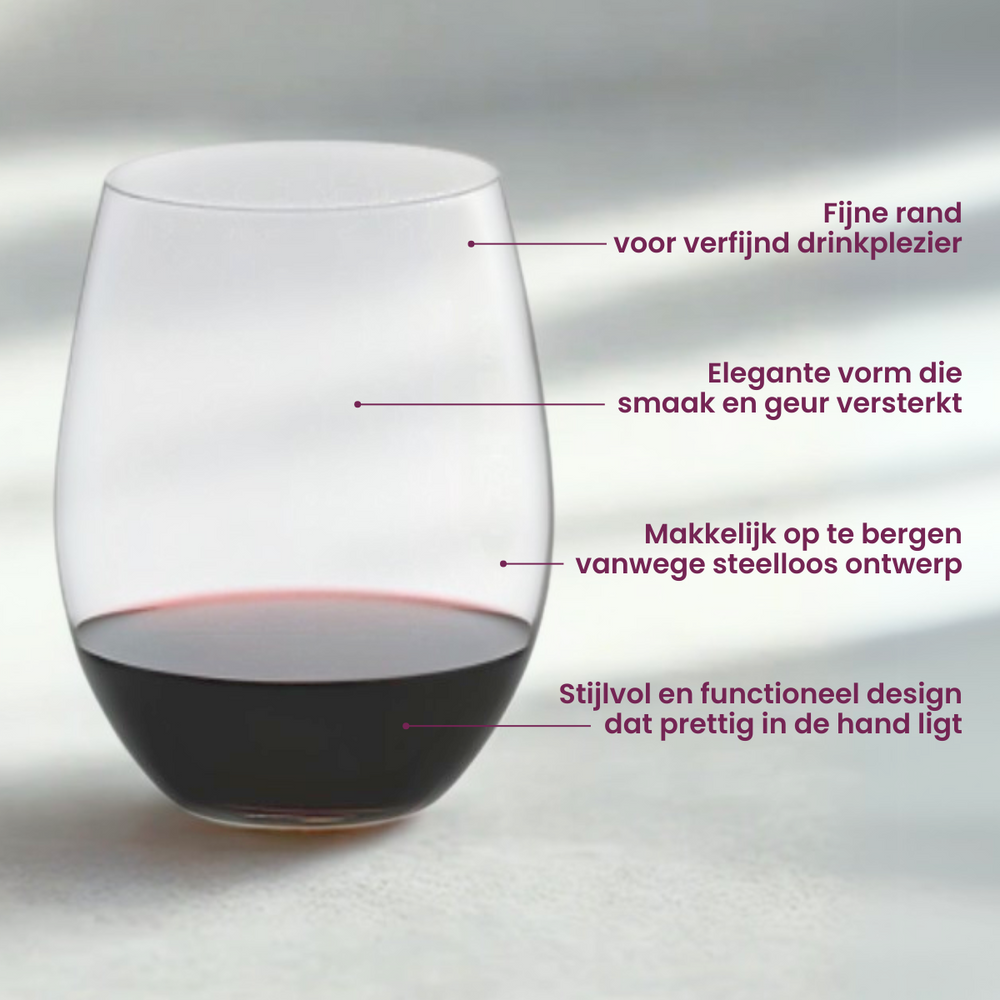 Riedel Rote Weingläser O Wine - Pinot / Nebbiolo - 2 Stücke