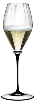 Riedel Champagnerglas Fatto A Mano Performance - Schwarzer Stiel - 375 ml