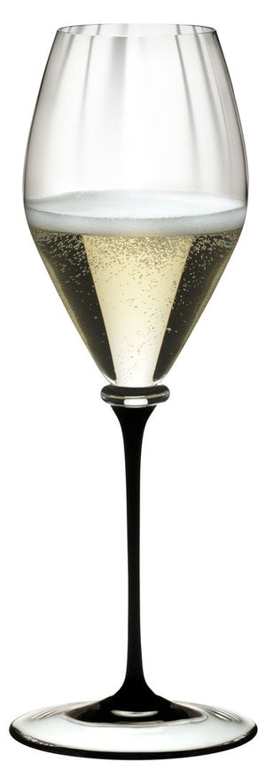 Riedel Champagnerglas Fatto A Mano Performance - Schwarzer Stiel - 375 ml