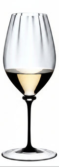 Riedel Weißweinglas Fatto A Mano Performance - Riesling - Schwarzer Stiel - 623 ml