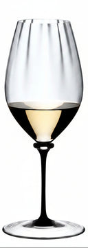 Riedel Weißweinglas Fatto A Mano Performance - Riesling - Schwarzer Stiel - 623 ml