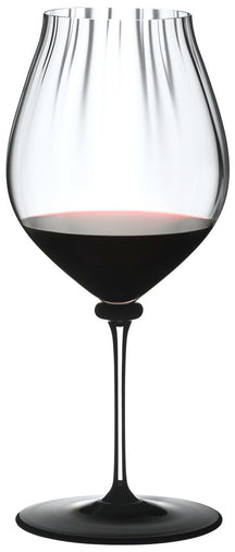 Riedel Rotweinglas Fatto A Mano Performance - Pinot Noir - Schwarze Bodenplatte - 830 ml