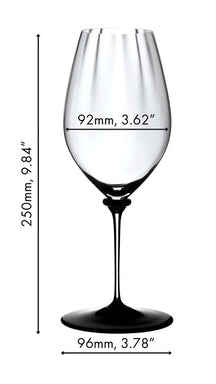 Riedel Weißweinglas Fatto A Mano Performance - Riesling - Schwarze Bodenplatte - 623 ml