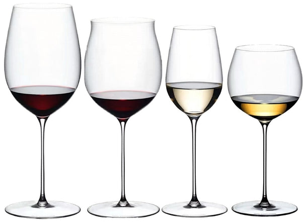 Riedel Weingläser-Set Superleggero - Bordeaux Grand Cru, Burgundy Grand Cru, Riesling & Oaked Chardonnay - 4 Stück