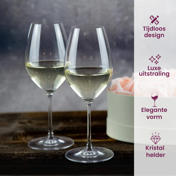 Riedel Weißweingläser Vinum - Viognier / Chardonnay - 350 ml - Zahle 6 und bekomme 8
