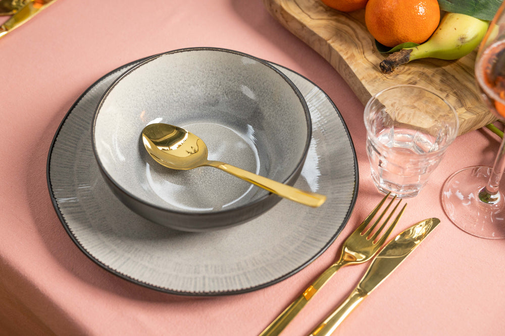 Cookinglife Speiseteller Nola Warm Grey ø 27 cm - 6 Stück