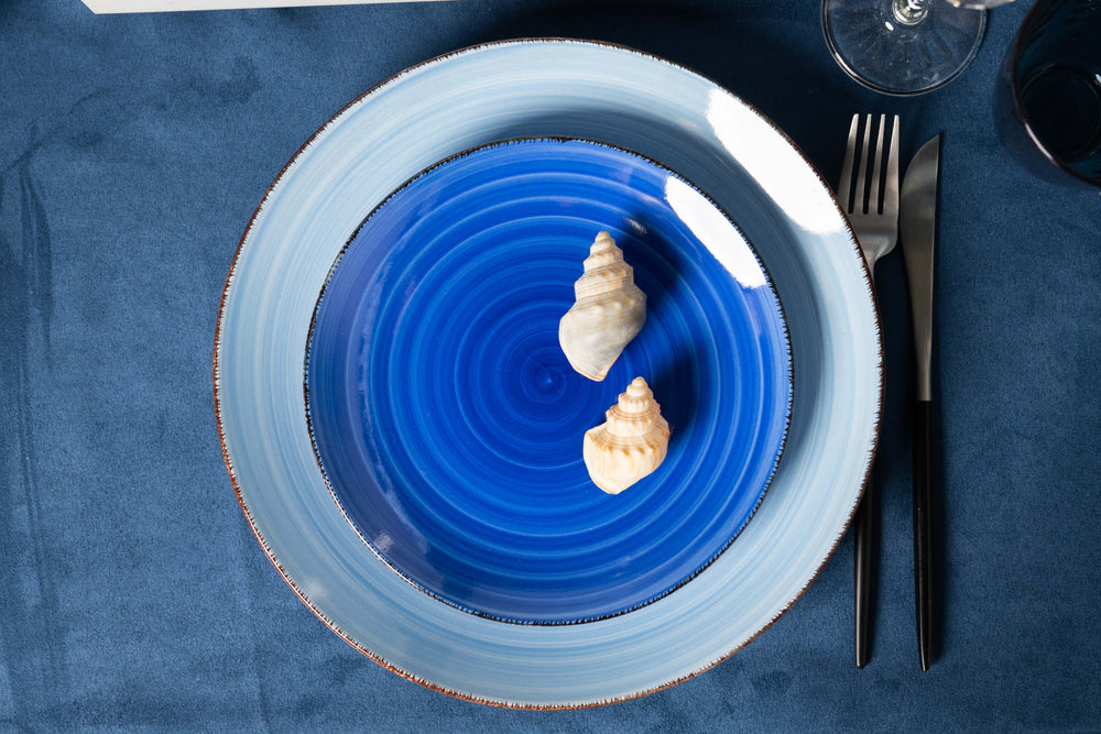 Cookinglife Speiseteller Delice Blau ø 26,5 cm - 6 Stück