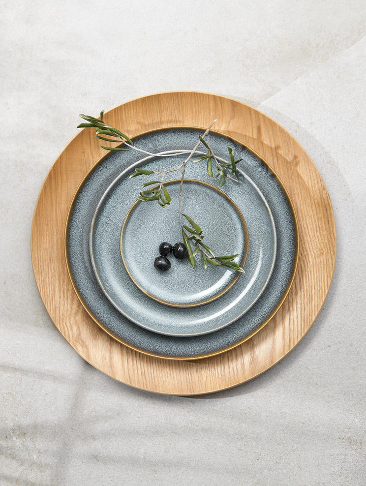 ASA Selection Geschirrset Saisons - Denim - 18-teilig / 6 Personen - 6 Dinner-Teller, 6 Frühstücksteller und 6 Schalen