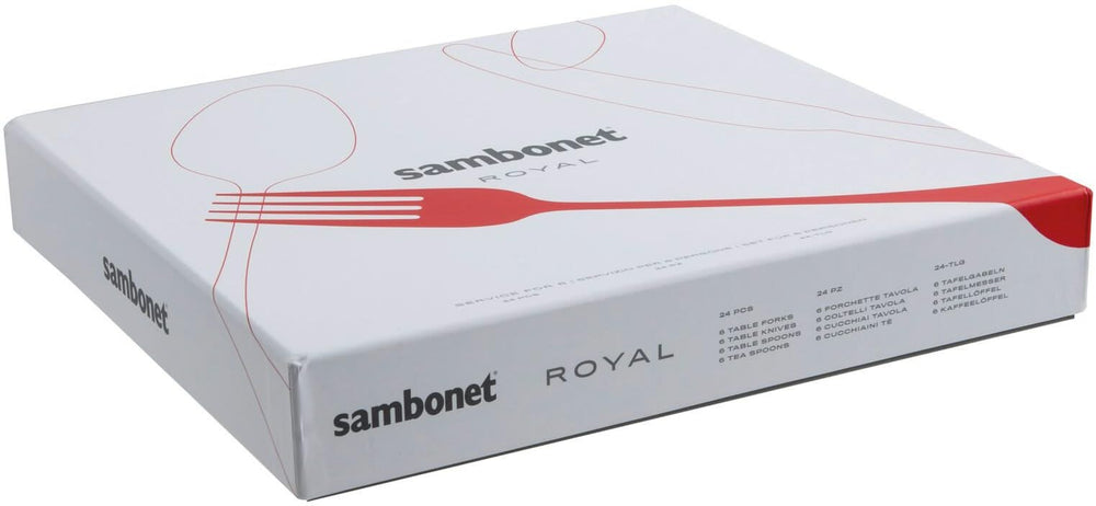 Sambonet Besteckset Royal - Edelstahl - 24-teilig / 6 Personen