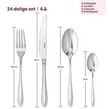 Sambonet Besteckset Dream - Edelstahl - 24-teilig / 6 Personen