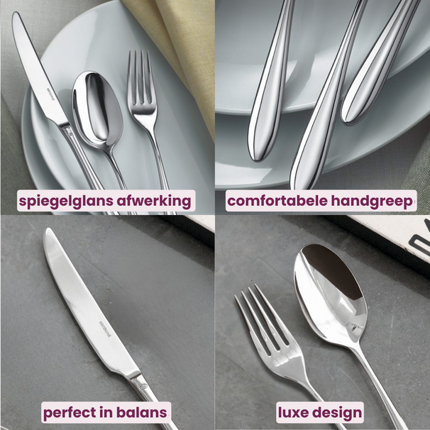 Sambonet Besteckset Dream - Edelstahl - 24-teilig / 6 Personen