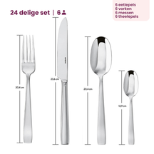 Sambonet Besteckset Flat - Champagne - 24-teilig / 6 Personen