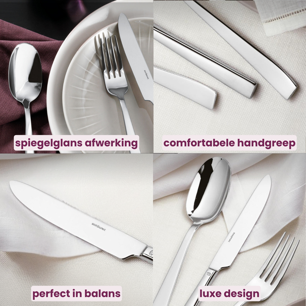 Sambonet Besteckset Flat - Champagne - 24-teilig / 6 Personen