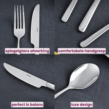 Sambonet Besteckset Linear - Champagne - 30-teilig / 6 Personen