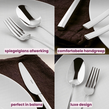 Sambonet Besteckset Rock - Schwarz - 24-teilig / 6 Personen