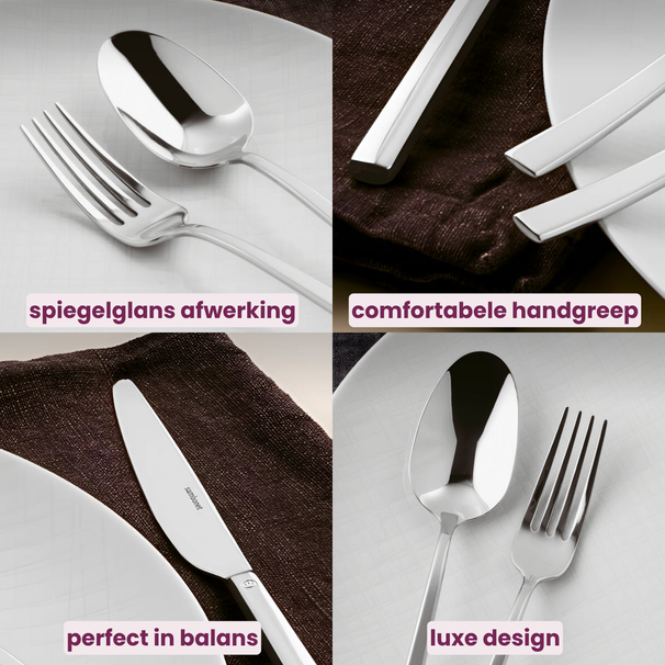 Sambonet Besteckset Rock - Edelstahl - 36-teilig / 6 Personen