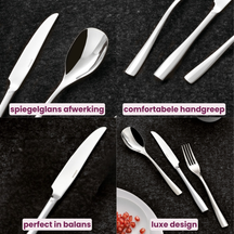 Sambonet Besteckset Sintesi - Edelstahl - 24-teilig / 6 Personen