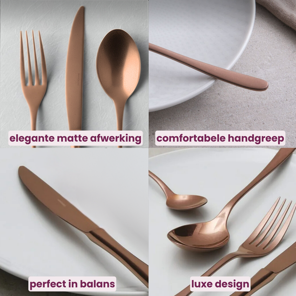 Sambonet Besteckset Taste - Vintage Kupfer - 24-teilig / 6 Personen