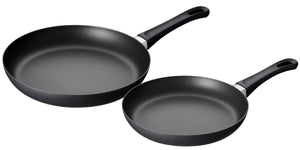SCANPAN Bratpfannenset Classic Induction ø 24 & 28 cm - geeignet für alle Wärmequellen - Standard Antihaftbeschichtung