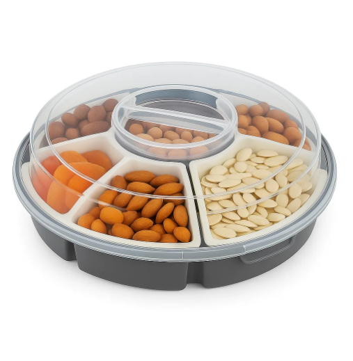 Cookinglife Snackschale rund Ø 31 cm - mit 5 separaten Behältern