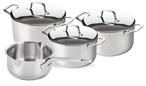 Beka Topfset Maestro 4-teilig - ohne Antihaftbeschichtung - geeignet für alle Wärmequellen (Kochpannen & Stielkasserolle)
