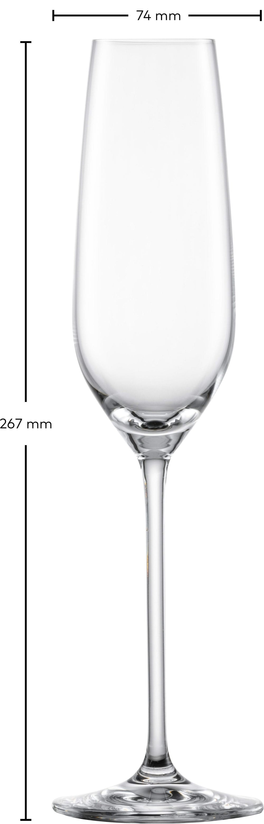 Schott Zwiesel Champagnergläser - Flöten - Fortissimo - 240 ml - 4 Stück