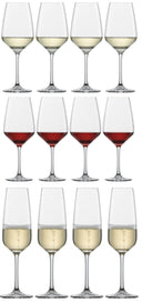 Schott Zwiesel Weingläser-Set Tulip 12-teilig - Rotweingläser, Weißweingläser & Sektgläser