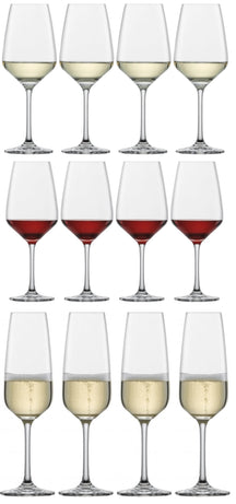 Schott Zwiesel Weingläser-Set Tulip 12-teilig - Rotweingläser, Weißweingläser & Sektgläser