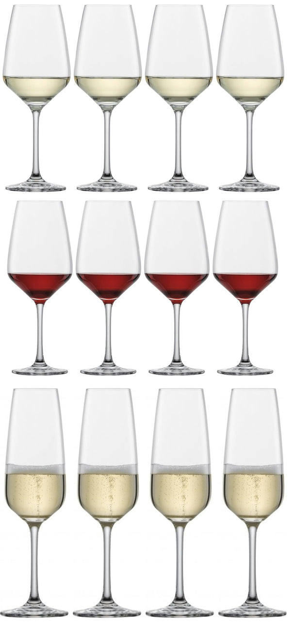 Schott Zwiesel Weingläser-Set Tulip 12-teilig - Rotweingläser, Weißweingläser & Sektgläser