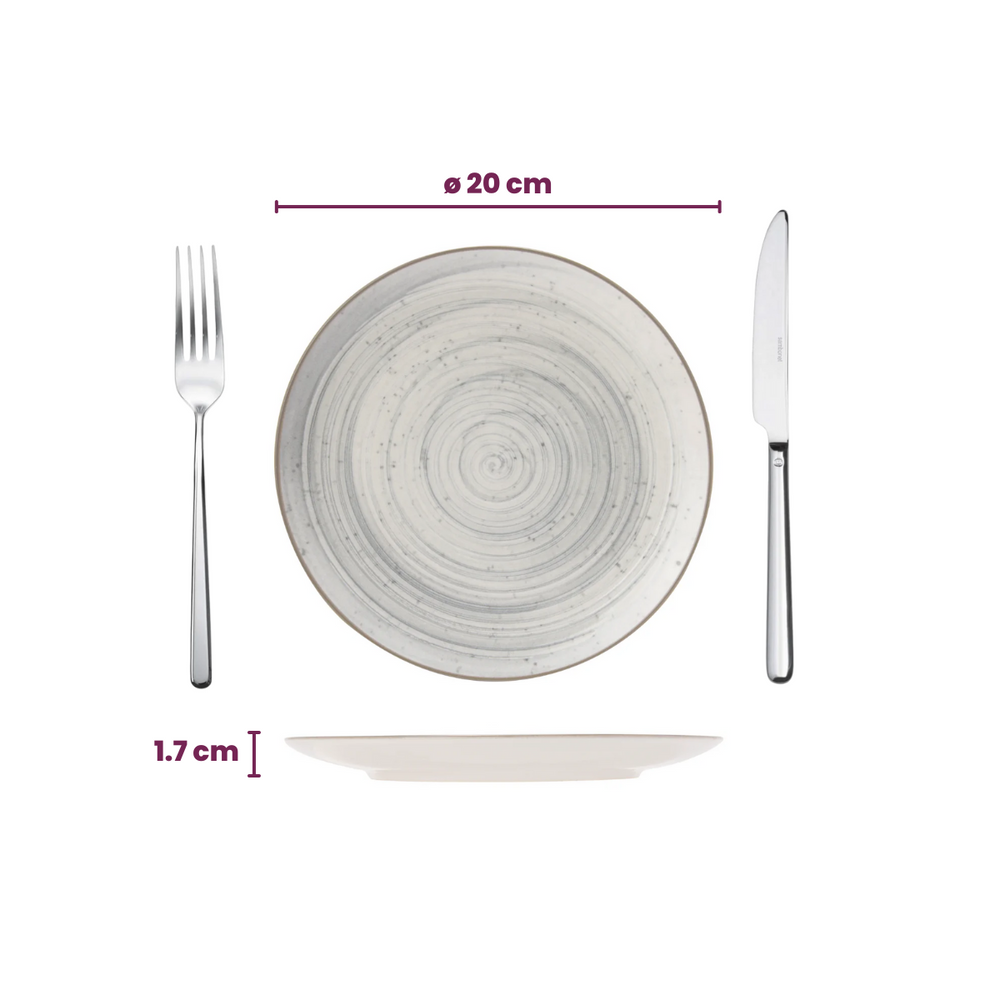 Cosy & Trendy Frühstücksteller / Dessertteller - Sintra Dusty Blue ø 20 cm - 4 Stück