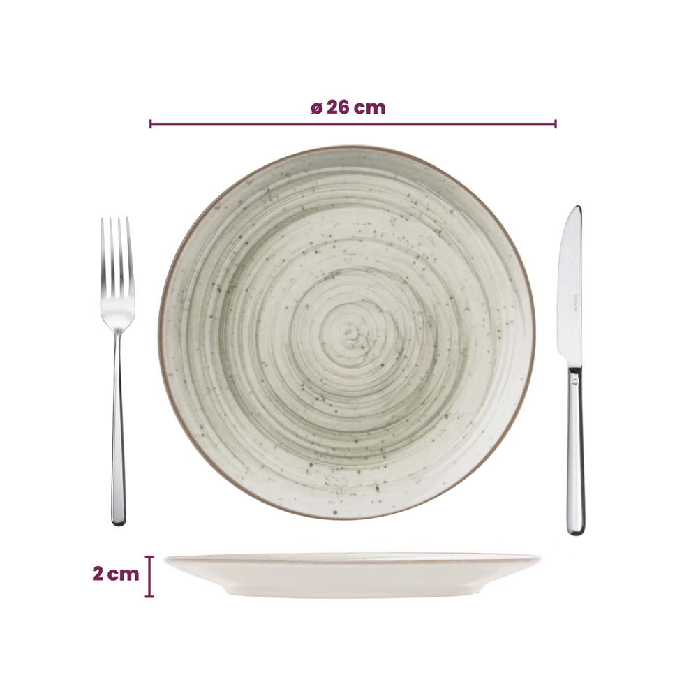 Cosy & Trendy Geschirrset Sintra Ivy Green 16-teilig / 4 Personen